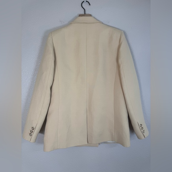 Sezane Michele Jacket Blazer Linen Blend in Butter Beige size 38 US 6 - Picture 16 of 16